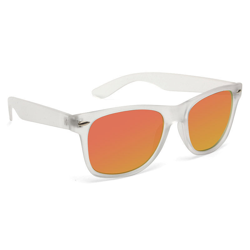 Jude Large Frosted Horn Rimmed Clear Frame Sunglasses