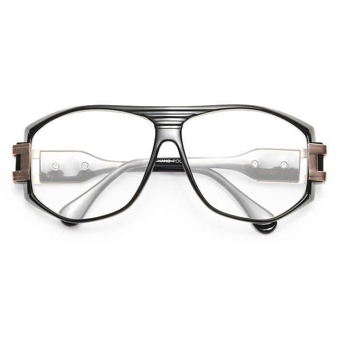 Franklin Metal Accent Plastic Clear Aviator Glasses