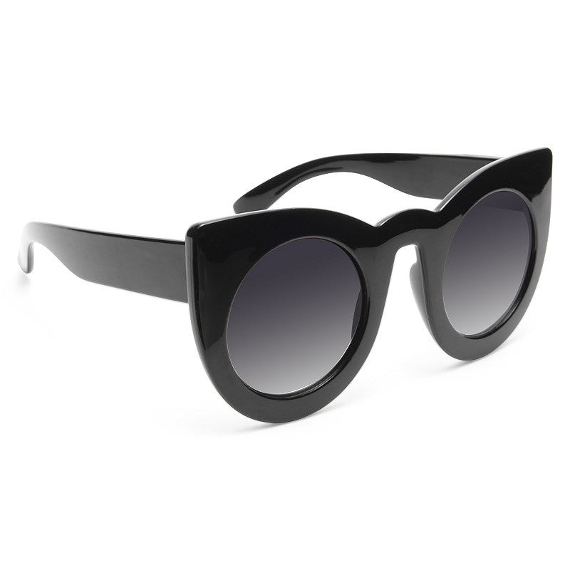 Queenie Oversized Rounded Cat Eye Sunglasses