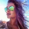 Shay Mitchell Style 60Mm Color Mirror Aviator Celebrity Sunglasses