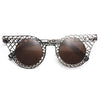 Rita Ora Style Metal Lattice Mod Celebrity Sunglasses