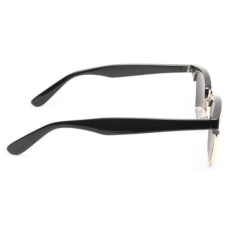 Peyton Unisex Mirror Lens Half Frame Sunglasses