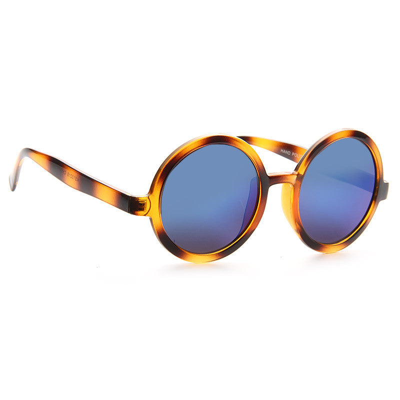 Gigi Hadid Style Round Color Mirror Celebrity Sunglasses