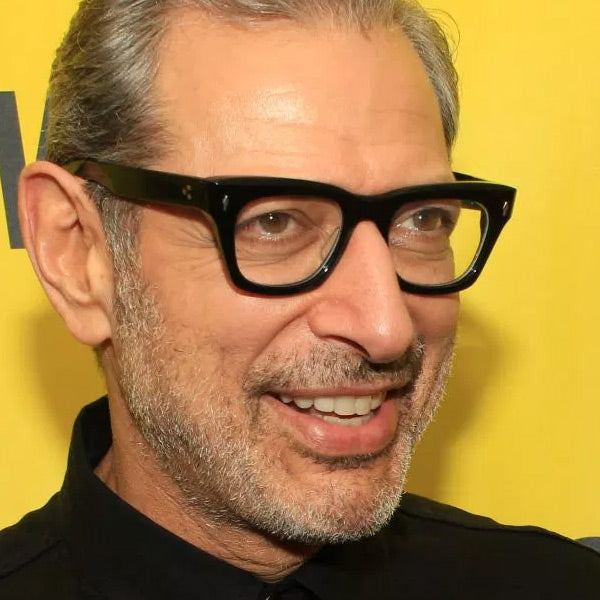 Jeff Goldblum Style Horn Rimmed Clear Glasses
