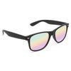 Jude Large Rainbow Mirror Rubber Horn Rimmed Sunglasses