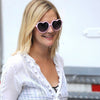 Drew Barrymore Style Plastic Heart Celebrity Sunglasses