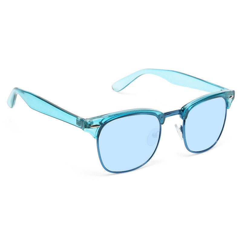 Peyton Unisex Pastel 90s Half-Frame Sunglasses