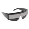 Flat Out Futuristic Curved Sunglasses