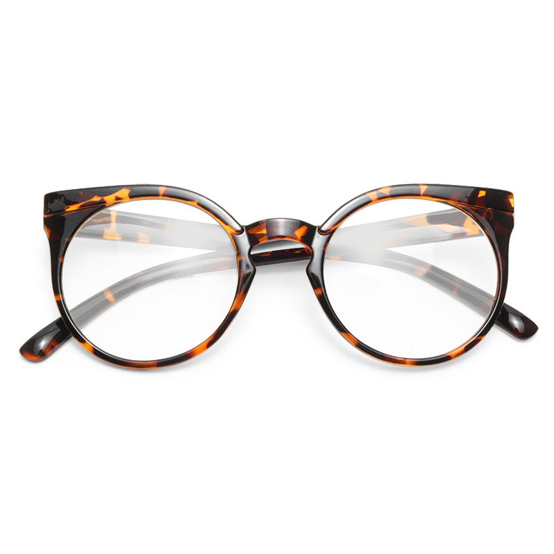 Kosha Oversized Designer Inspired Rounded Clear Glasses