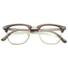 Peyton 3 Unisex Half Frame Clear Glasses