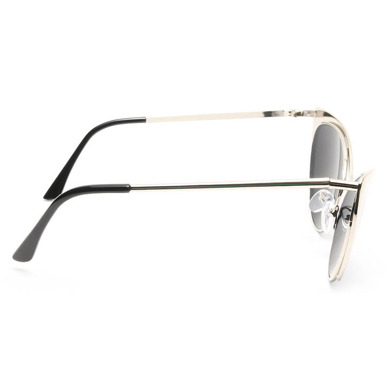 Nastasya Designer Inspired Cat Eye Mirror Sunglasses