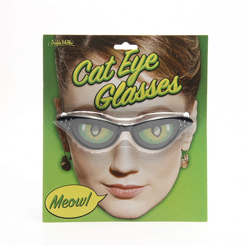 Cat Eye Rhinestone Glasses