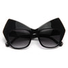 Lady Gaga Style Oversized Bat Ear Celebrity Sunglasses