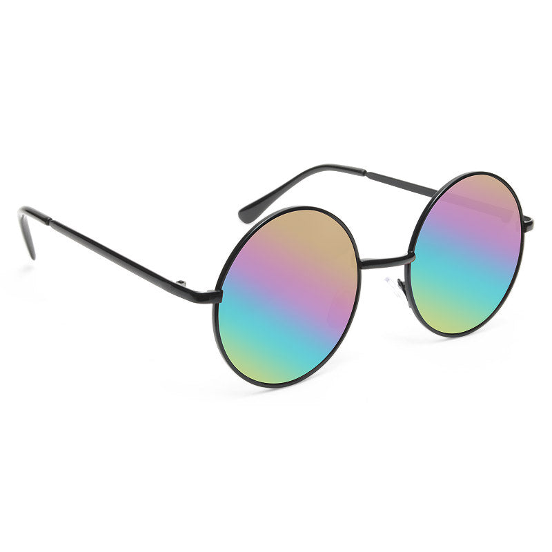 Mary Kate Color Mirror 90s Round Metal Sunglasses