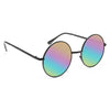 Mary Kate Color Mirror 90s Round Metal Sunglasses