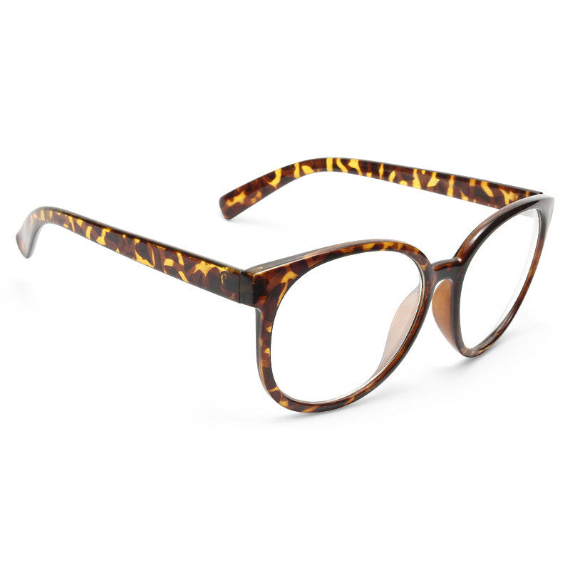 Gale Oversized Rounded Clear Glasses