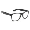 Gable Large Pinstripe Clear Horn Rimmed Glasses