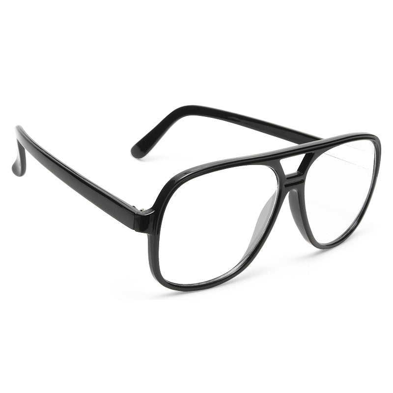 Ashley Olsen Style Plastic Flat Top Clear Aviator Celebrity Glasses