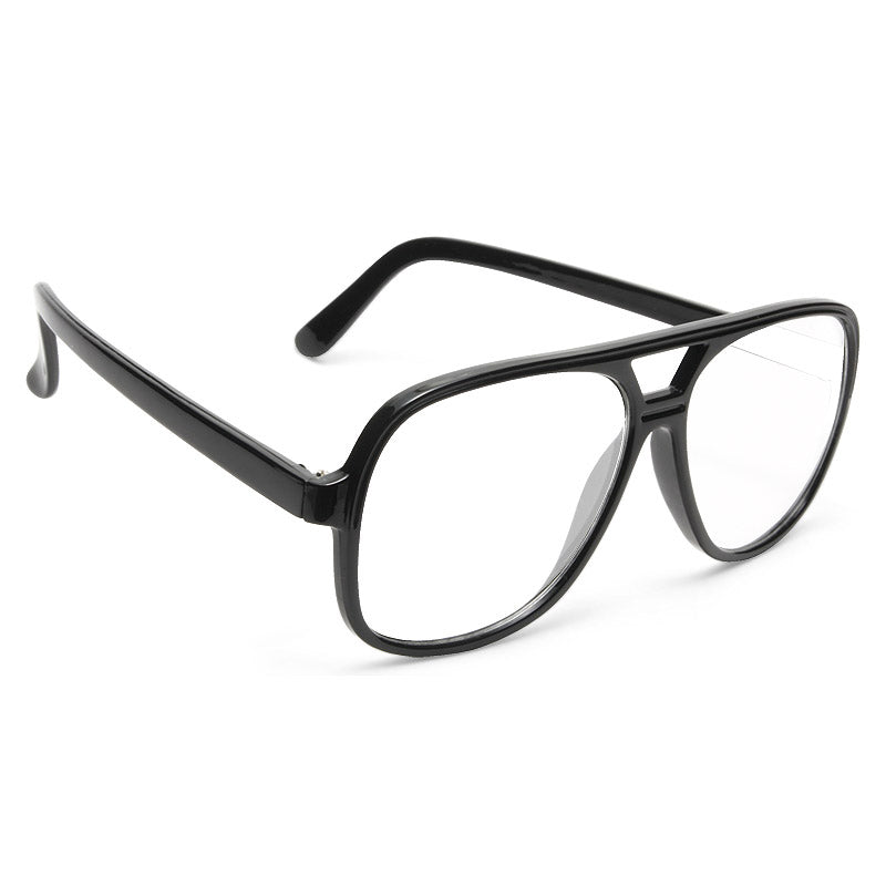 Beyonce Style Plastic Flat Top Aviator Celebrity Clear Glasses