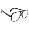 Beyonce Style Plastic Flat Top Aviator Celebrity Clear Glasses