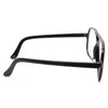 Beyonce Style Plastic Flat Top Aviator Celebrity Clear Glasses