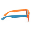 Dakota X Large Rubber Color Mirror Horn Rimmed Sunglasses