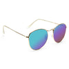 Alessandra Ambrosio Style Metal Rounded Color Mirror Celebrity Sunglasses