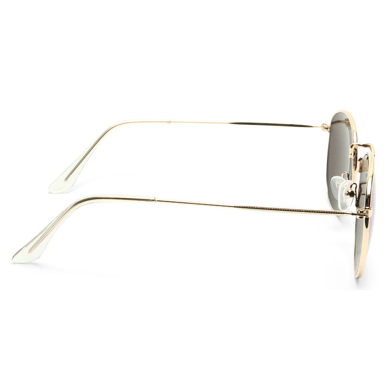 Alessandra Ambrosio Style Metal Rounded Color Mirror Celebrity Sunglasses