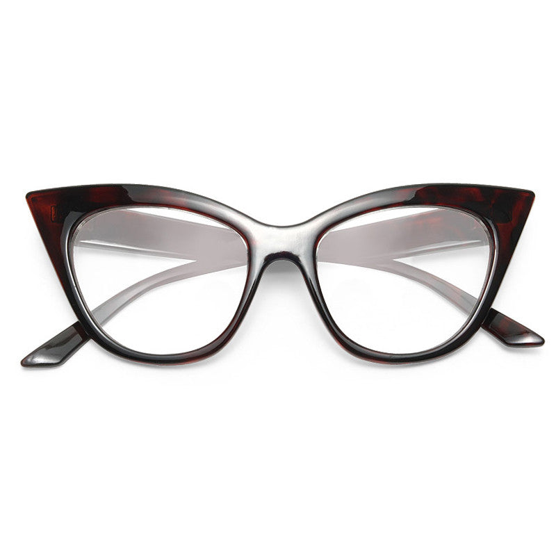 Taryn Pointed Cat Eye Clear Glasses