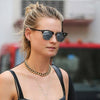 Behati Prinsloo Style Mirror Half-Frame Celebrity Sunglasses