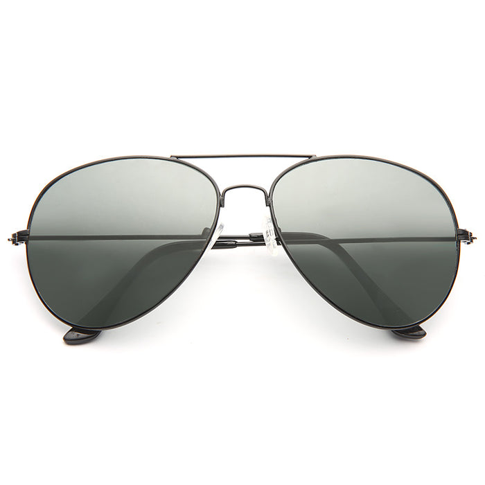 Classic 60Mm Solid Lens Aviator Sunglasses