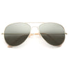 Classic 60Mm Solid Lens Aviator Sunglasses