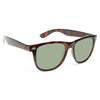 Powell X Large G 15 Green Lens Horn Rimmed Sunglasses