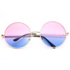 Lennon 5 Oversized Metal Round Split Tint Sunglasses