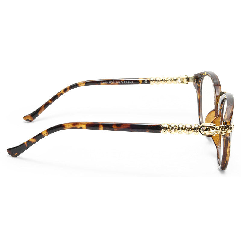 Greystone Metal Accent Rounded Clear Glasses
