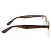 Coventry Unisex Metal Clear Half Rim Glasses