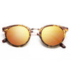Ferrara Round Color Mirror Half-Frame Sunglasses