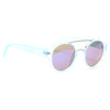 Blair Unisex Metal Bridge Rounded Clear Frame Sunglasses