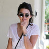 Kendall Jenner Style Thin Bar Flat Top Celebrity Sunglasses
