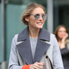 Olivia Palermo Style Thin Bar Flat Top Celebrity Sunglasses