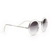 Baylor Oversized Thick Round Clear Frame Sunglasses