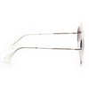 Baylor Oversized Thick Round Clear Frame Sunglasses