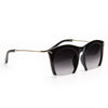Miley Cyrus Style Half Frame Pointed Cat Eye Celebrity Sunglasses