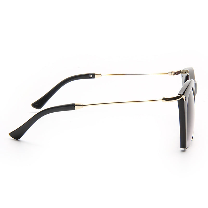 Kylie Jenner Style Half Frame Pointed Cat Eye Celebrity Sunglasses