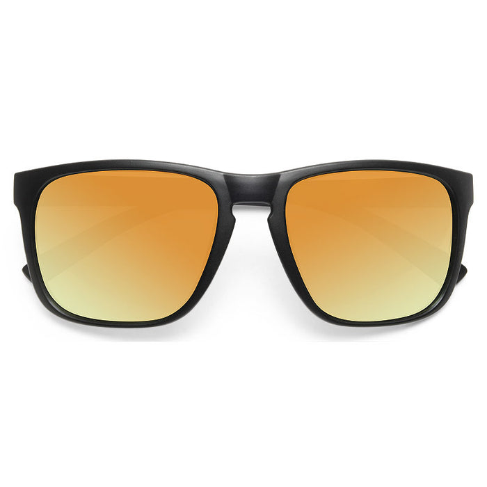 Oaklen Unisex Color Mirror Horn Rimmed Sunglasses