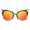 Iridia Designer Inspired Crystal Cat Eye Sunglasses