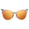 Lily Allen Style Crystal Cat Eye Celebrity Sunglasses