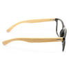 Ash Unisex Genuine Bamboo Clear Horn Rimmed Glasses