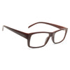 Melrose Skinny Squared Wood Grain Clear Glasses