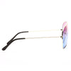 Classic 58mm Split Tint Aviator Sunglasses